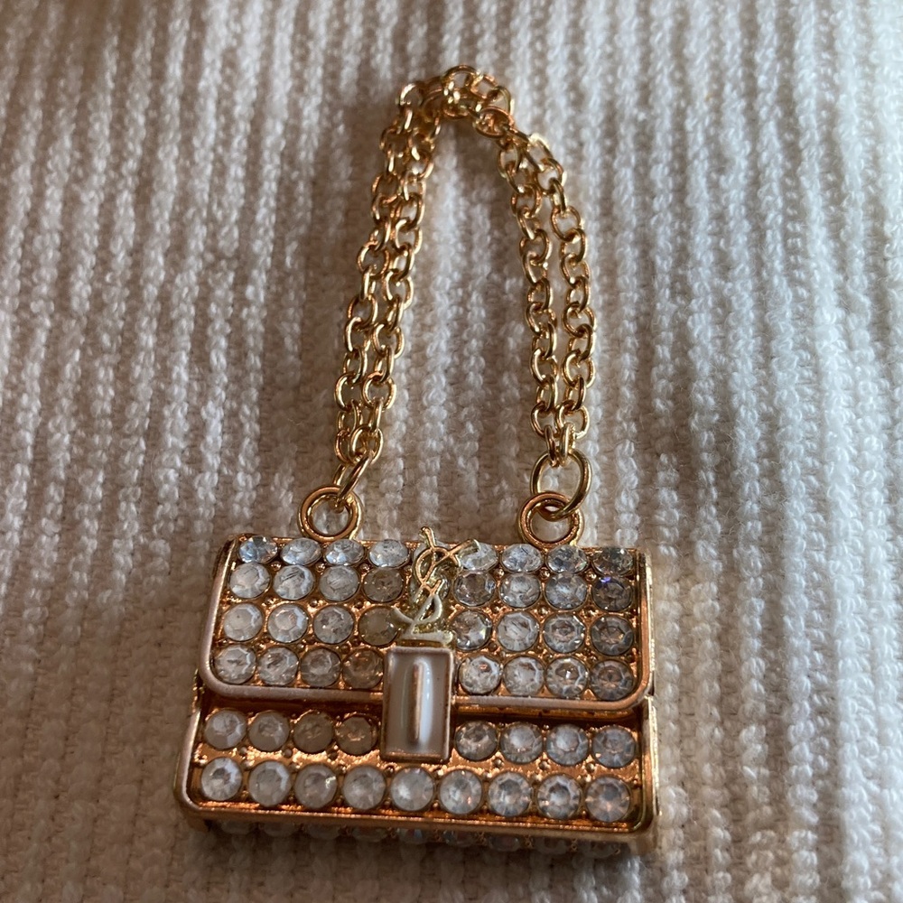 LABUBU, Gold and Rhinestone Mini Purse - Picture 3 of 6